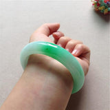 Zheru Jewelry Burmese Jade Two-Color Bracelet - Gift for Mom or Partner