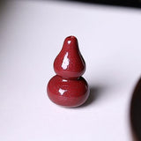 5A Natural Cinnabar Calabash Gourd Necklace Pendant DIY Jewelry