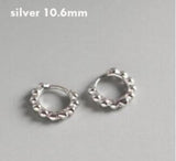 SHANICE 925 Silver Round Beads Stud Earrings