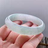 Natural Light Colored Myanmar Jade Bracelet 54mm-62mm
