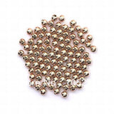 100pcs 5mm Copper Plated Round Beads for Jewelry Making