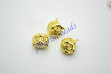 10mm Owl Metal Charm Spacer Beads DIY Jewelry Findings 50pc/Lot
