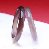 Zheru Natural Agate Chalcedony Purple Bracelet 54-64mm