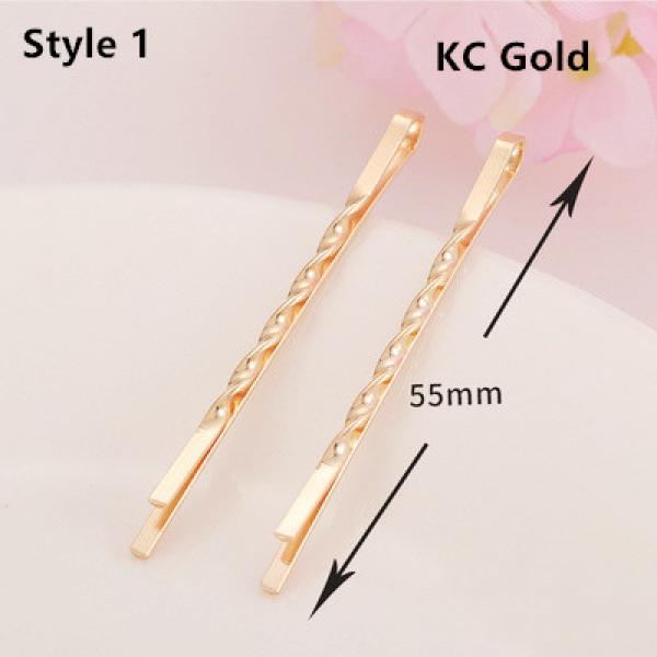 20pcs KC Waved Hair Clip Women Bobby Pins Curly Wavy Grips Hairstyle
