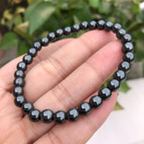 Fengbaowu Hematite Magnetic Bracelet Crystal Healing Stone Jewelry