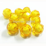 Chunky Transparent Irregular Faceted Beads for Jewelry DIY