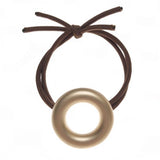 Metal Round Square Rubber Band Women Hairwear Accessories