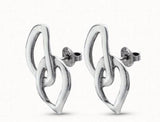 Spanish 925 Silver Stud Earrings Irregular Beads Jewelry