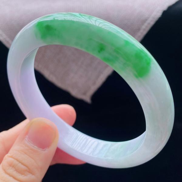 Natural Burma Jade Princess Bracelet 54mm-62mm, Gift for Girlfriend or Mom