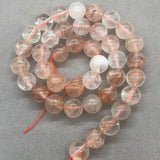 6A Fire Quartz Natural Stone Beads Red Blood Crystal DIY Jewelry