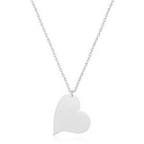 Silver Heart Women Necklace