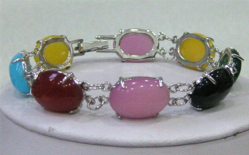 12X16MM Mixed Stone Bead Bracelet