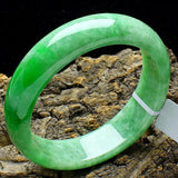 Pure Myanmar Jade A-Class 54-62mm Green Bracelet Princess Bracelet