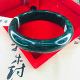 Natural Dark Jadeite Bracelet 54-62mm Female Jade Gift