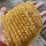 Yellow Citrine Beads 4-12mm DIY Jewelry Making Stone