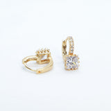 Diamond Plated Hoop Earrings for Women