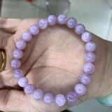 Natural Purple Spodumene/Kunzite Stone Beads Bracelet 8mm for Jewelry DIY