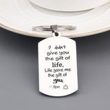 FLYANGEL Engraved Keychain Car Key Tag Live Love Adopt High Key Holder