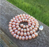 Natural Freshwater Pearl Necklace DIY Women Hot Jewelry