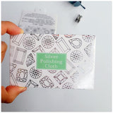 Anti Tarnish Silver Polish Cloth for 925 Silver Jewelry Cleaning