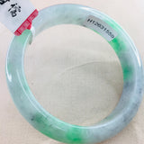 Zheru Jewelry Natural Jadeite Bracelet 52-61mm Two-tone Princess Jade Gift