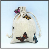 10PCS Gift Pouches Owl Butterfly Cat Dolphin 10x14mm Fabric Bags