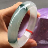 Burmese Jade Light Two-Color 54-64mm Bracelet Princess Jewelry