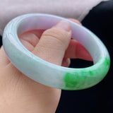 Natural Burma Jade Princess Bracelet 54mm-62mm, Gift for Girlfriend or Mom