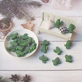 Chenkai 10pcs Cactus Shape Silicone Beads BPA Teething Dummy Necklace