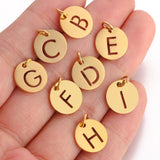 5Pcs/Lot Stainless Steel Letter Pendants A-Z for Jewelry Making