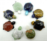 Natural Stone Gemstone Turtle Pendant for Diy Jewelry Making Necklace