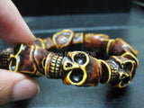 Skull Beads Biker Bracelet Man's Jewelry NYYT009