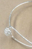 60mm Circle Bangle Settings Blank Bases Rose Flower Lock Bracelet