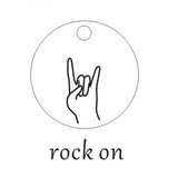 Hand Gestures Disc Pendant Necklace for Sister Daughter Necklaces