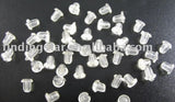 5000PCS Clear Rubber Earring Back Stoppers 5x5mm