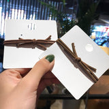 Metal Round Square Rubber Band Women Hairwear Accessories