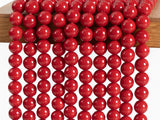 Red Shell Pearl Round Beads 4/6/8/10mm
