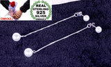 925 Silver Natural Pearl Tassel Earrings YS124