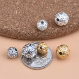 999 Pure Silver Beads DIY Charms for Bracelets 6mm-10mm
