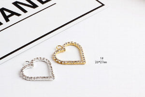 Diy jewelry earring pendants 30pcs/lot heart/Water droplets charms