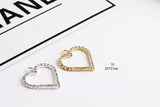 Diy jewelry earring pendants 30pcs/lot heart/Water droplets charms