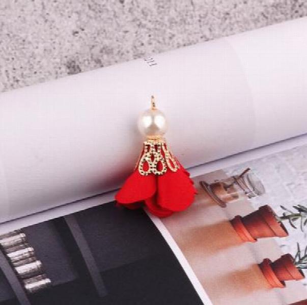 Tassel Flowers 50pcs/lot Floral Cap Decoration Charms DIY Jewelry Making