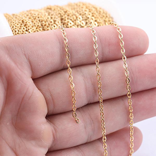 Stainless Steel Link Chains for Jewelry Making 10 Meters