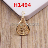 Zinc Alloy Cartoon Leaf Pendants DIY Jewelry Making