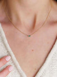 925 Silver Single Stone CZ Necklace