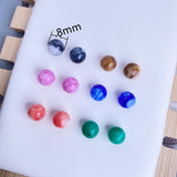 20pcs Acrylic Heart Shape Balls Nose Barbell Earring Piercings Jewelry