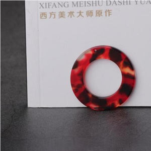 30pcs Acrylic Round Shape Pendant DIY Earrings/Garment Charms Accessory