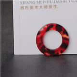 30pcs Acrylic Round Shape Pendant DIY Earrings/Garment Charms Accessory