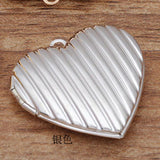 10 PCS 29mm Heart Photo Locket Pendant Jewelry Making
