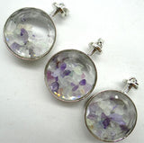 Natural Stone Quartz Aventurine Turquoises Gravel Glass Pendant